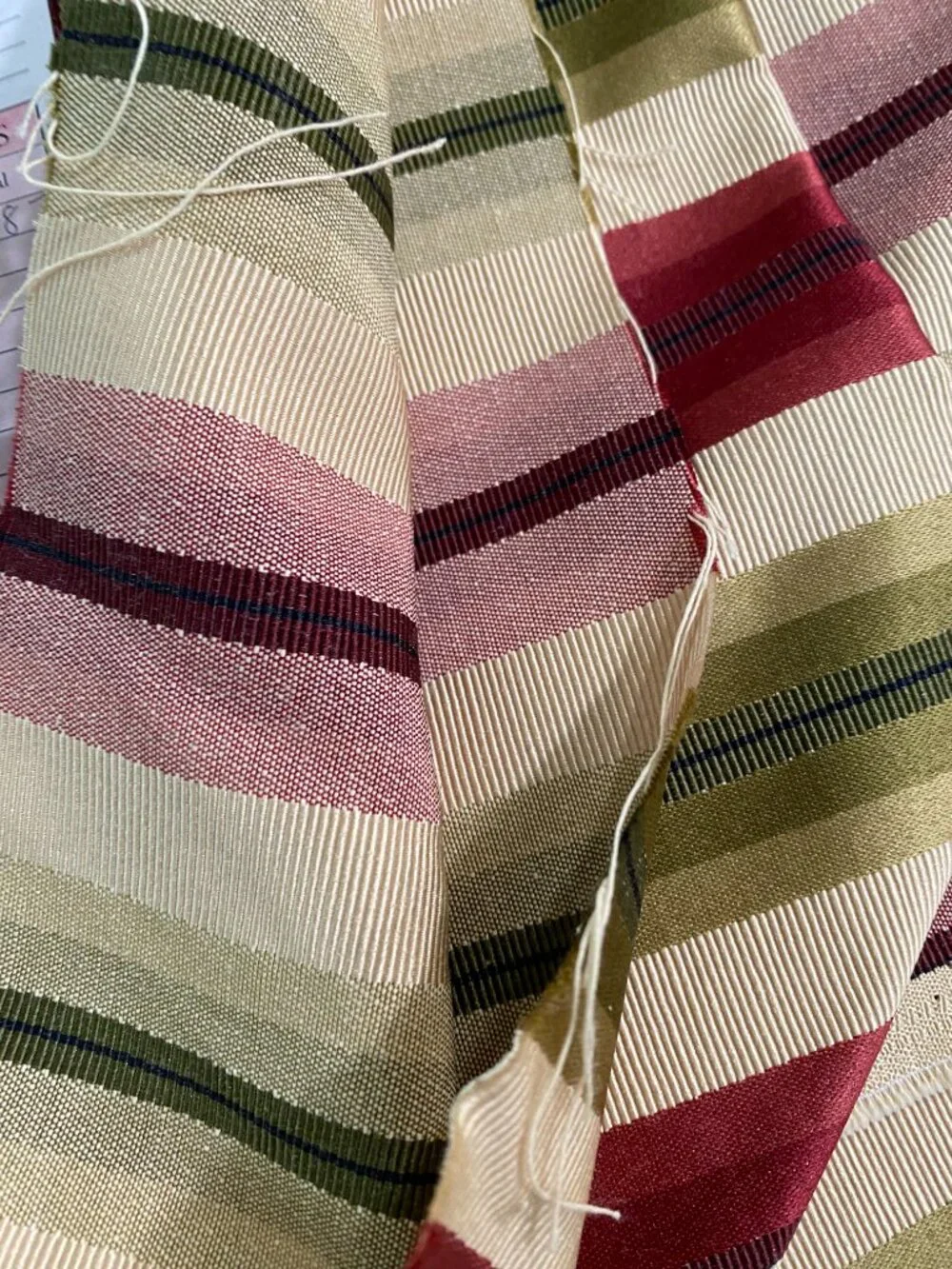 2 3/8 YRS DRAPERY MATERIAL (SEE ACTUAL RECEIPT) BOUGHT TO MAKE ROMAN SHADE NWT